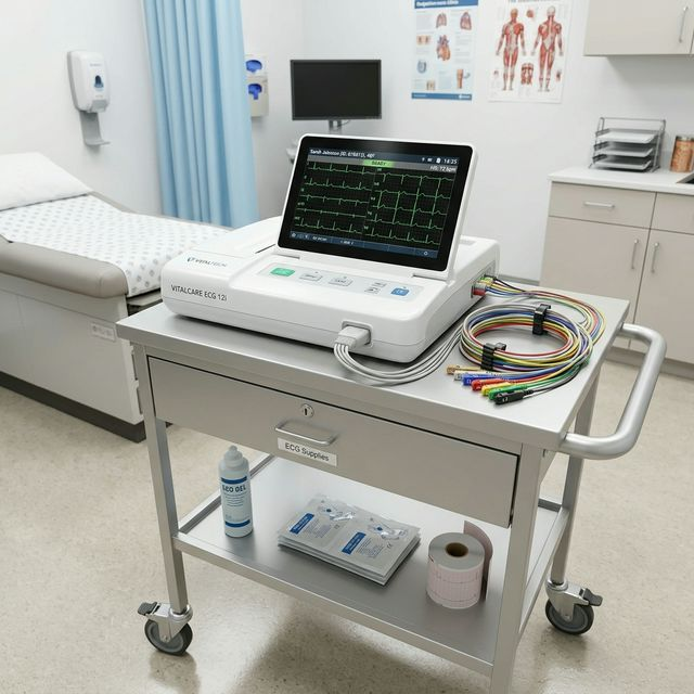 Électrocardiographe 12 Pistes