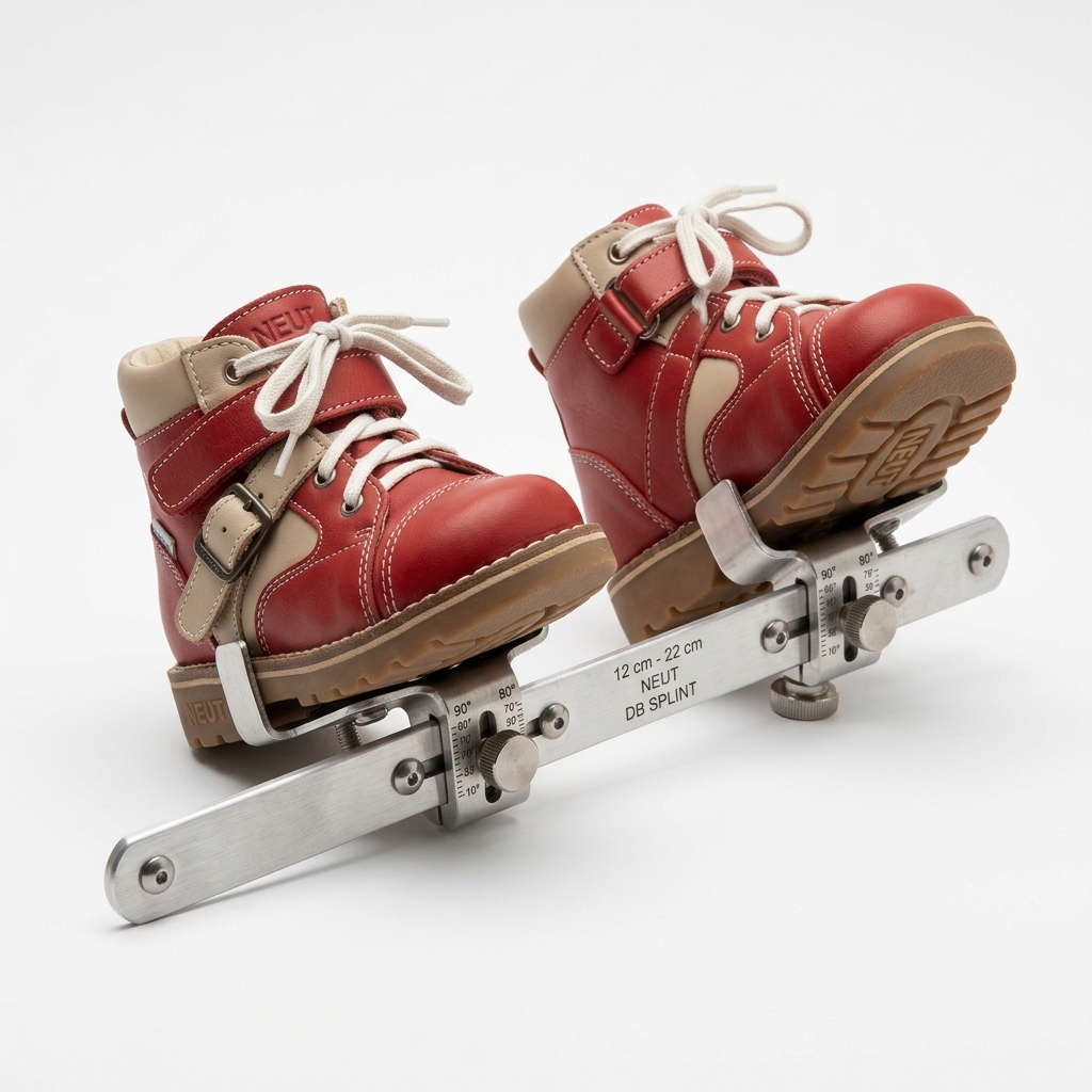 Attelle de Denis Browne avec semelles Neut (tailles 0 à 5)