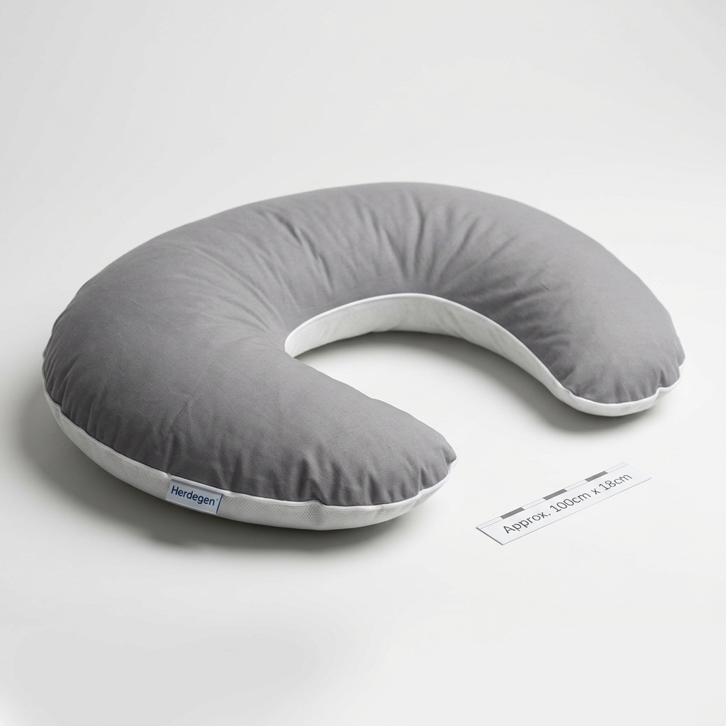 Coussin d’allaitement en microbilles 100 x 18 cm Herdegen