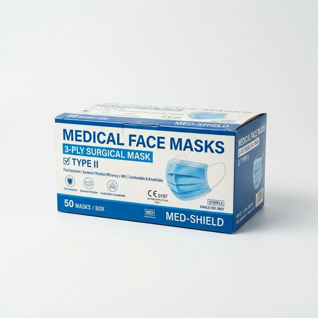 Masques Chirurgicaux Type II (3 Plis)