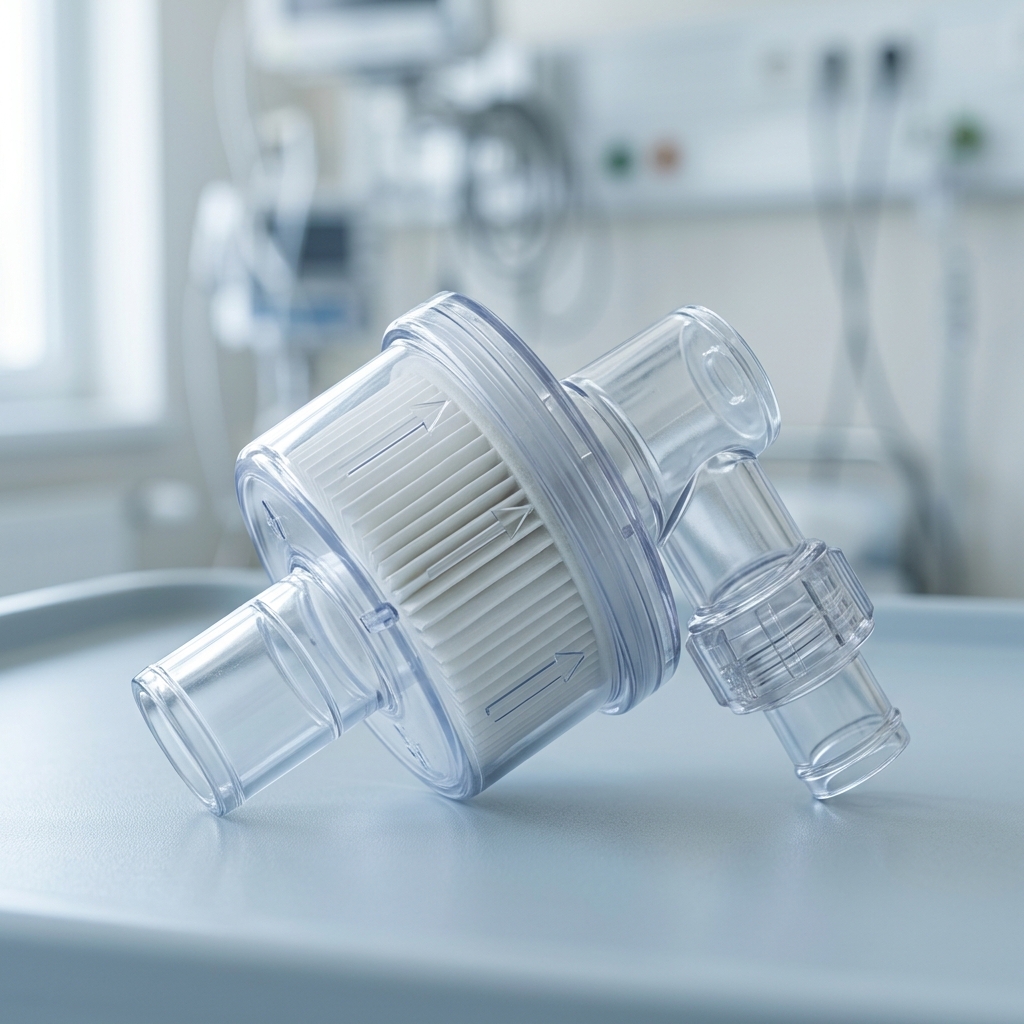 Filtre Coude Combiné Échangeur Anti-bactérien Humidificateur Droit/ventilation-humide