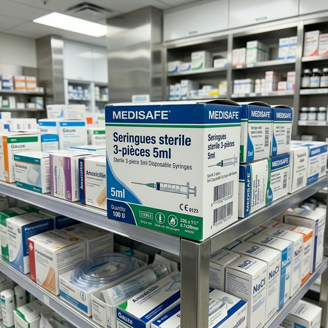 Seringues Stériles à Usage Unique 5ml