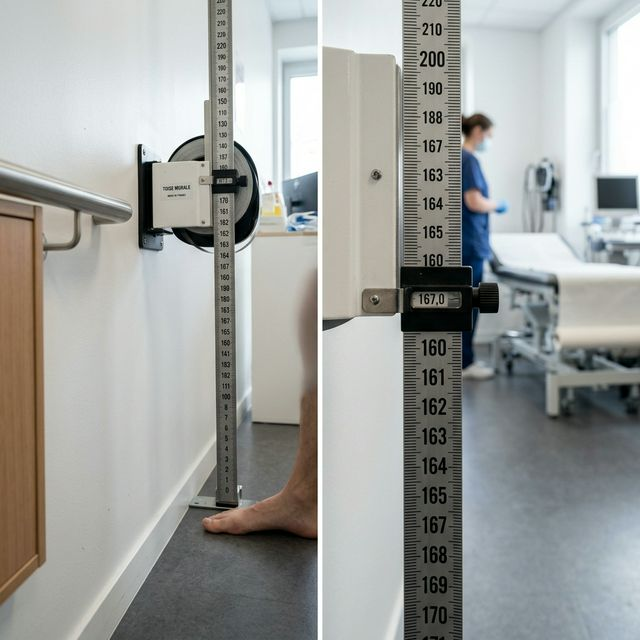 Toise Murale à Rouleau Rapide