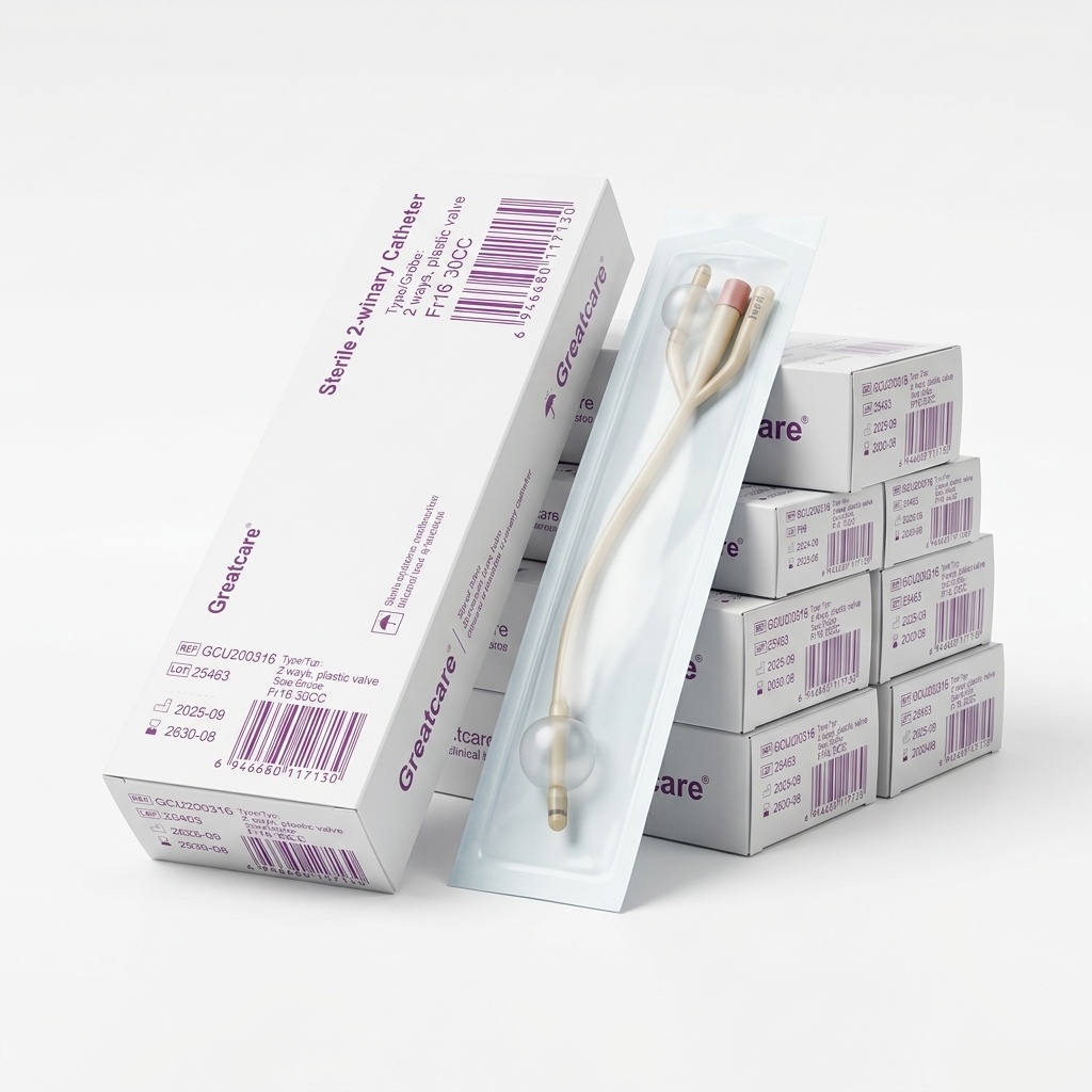 Sonde de Foley 2 Voies Silicone CH 16 / Ballonnet 30cc Greatcare (Réf. GCU200316)