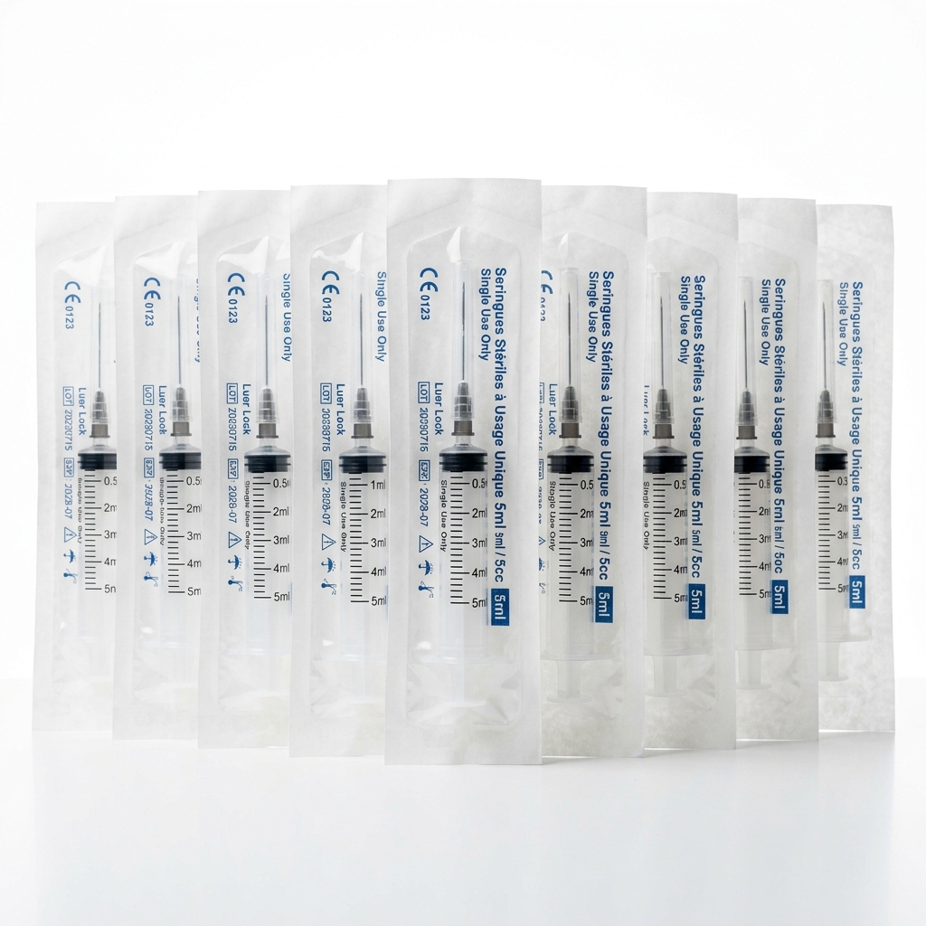 Seringues Stériles à Usage Unique 5ml