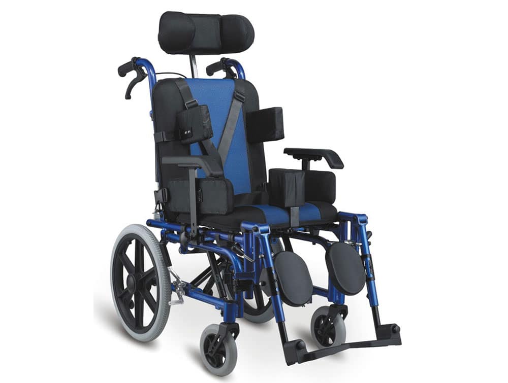 Poussette en aluminium pour enfant handicapé