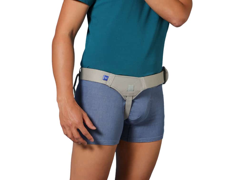 Ceinture herniaire inguinale unilatérale droite/gauche avec pelote silicone amovible Thuasne