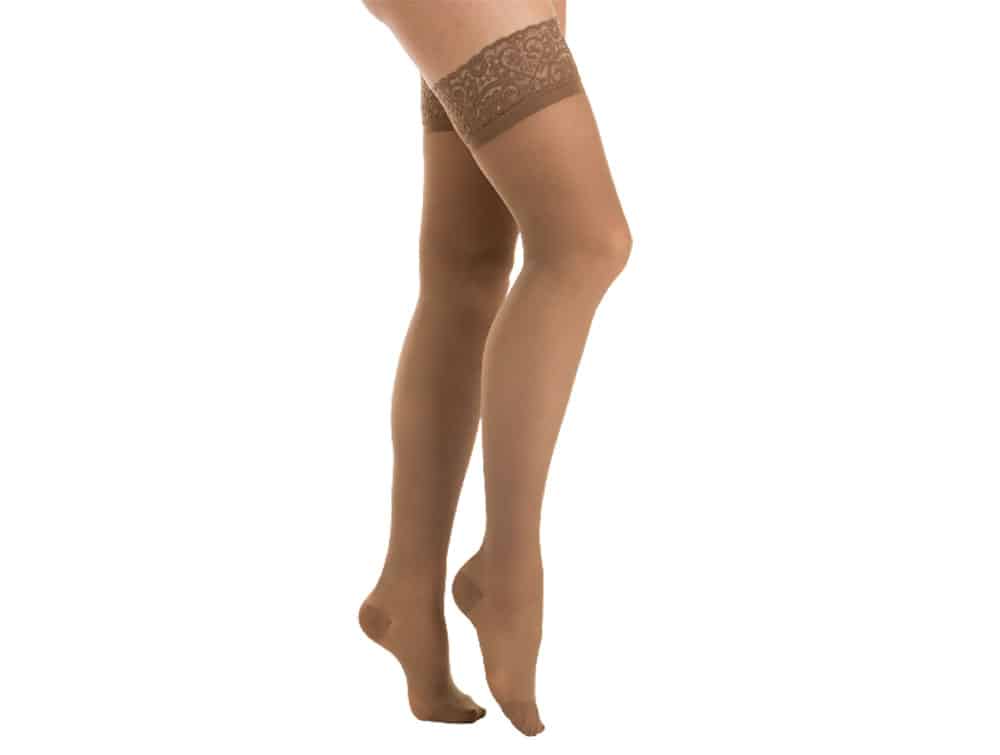 Bas - cuisse de compression médicale femme classe 2 Venoflex Kokoon Absolu Losanges, Thuasne