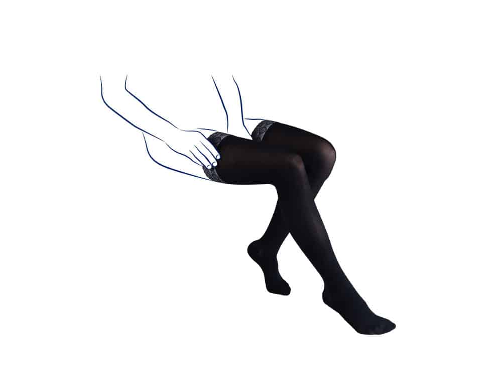 Bas - cuisse de contention femme Classe 3 Kokoon Venoflex Thuasne (20 - 36 mmHg)