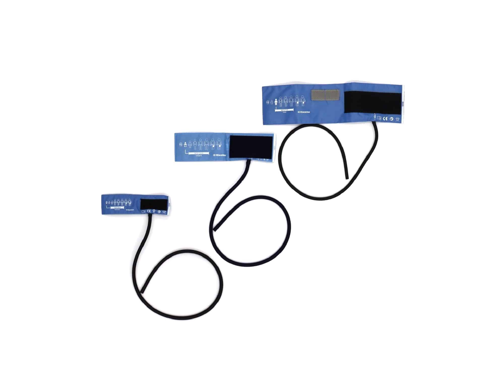 Brassard de tensiomètre manuel velcro 2 tubes enfant 35,5 x 10 cm Riester (R130)