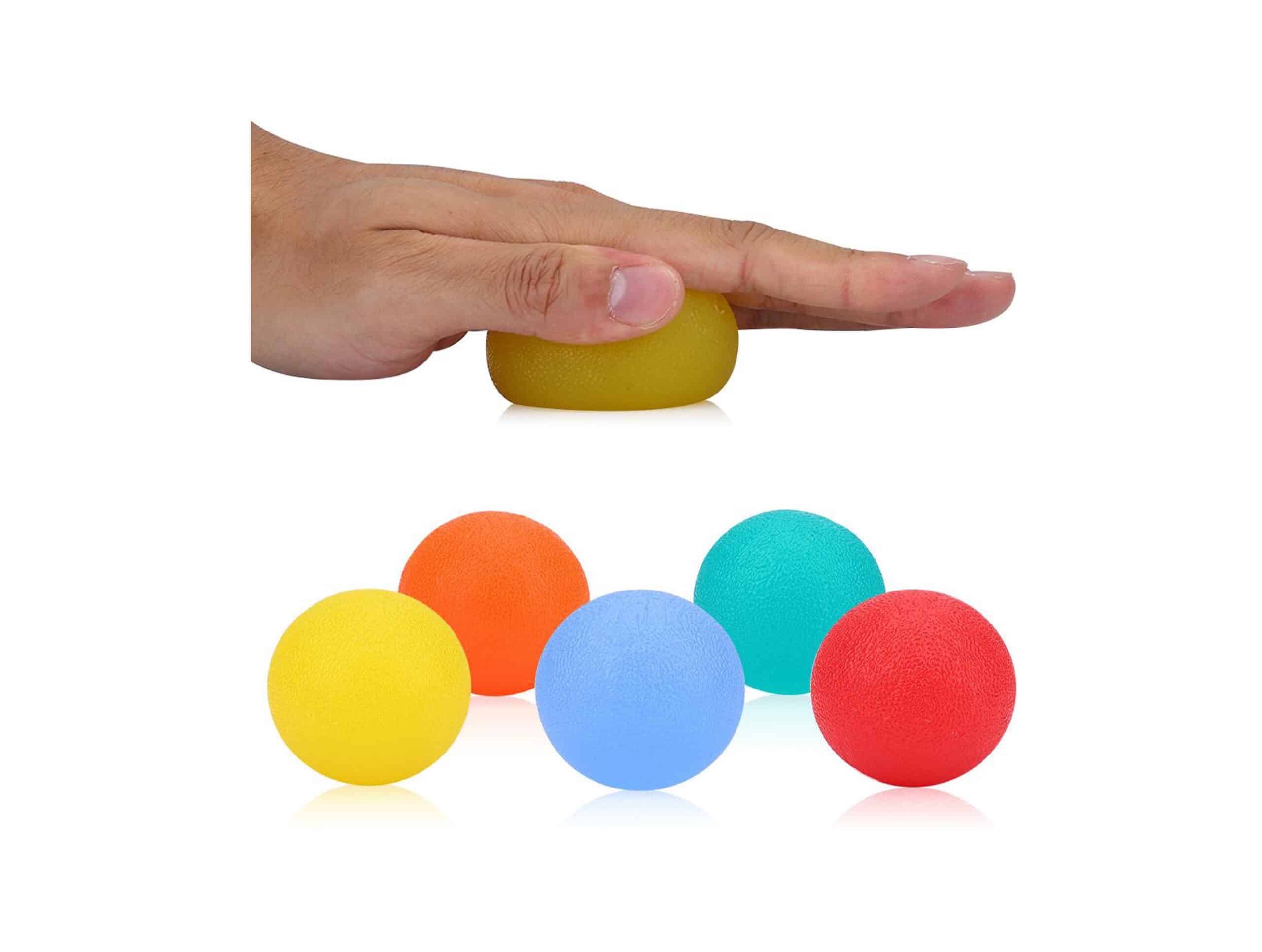 Balle de rééducation en gel ronde pour la main Sidas (4 niveaux de résistance)