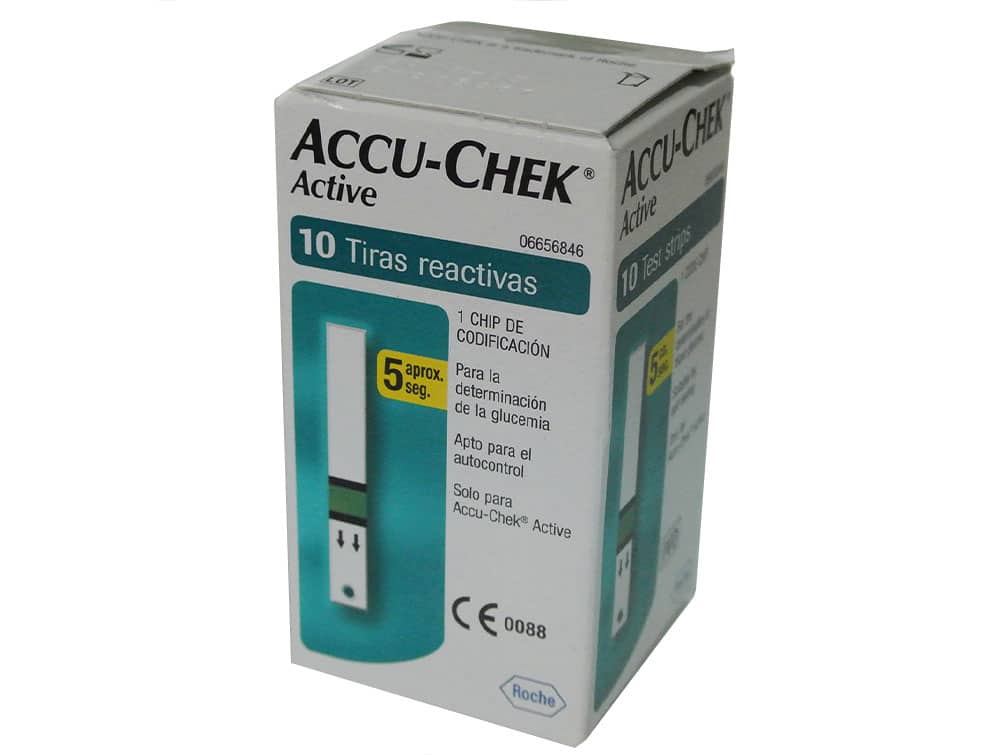 Bandelettes de glycémie Accu - Chek Active (réf. AC6656)