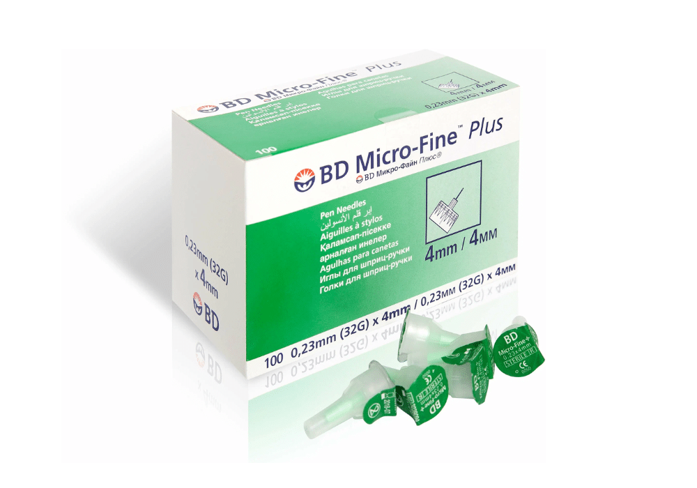 Aiguilles pour stylo à insuline 32G 6 mm, boîte de 100 - Réf. BD320520