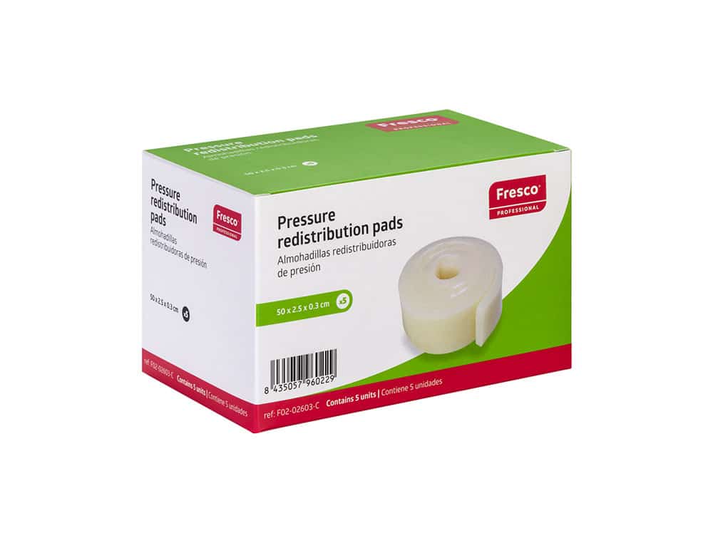 Bande en rouleau de redistribution de pression en gel polymère Fresco (30 x 5 x 0,3 cm ou 50 x 2,5 x 0,3 cm)