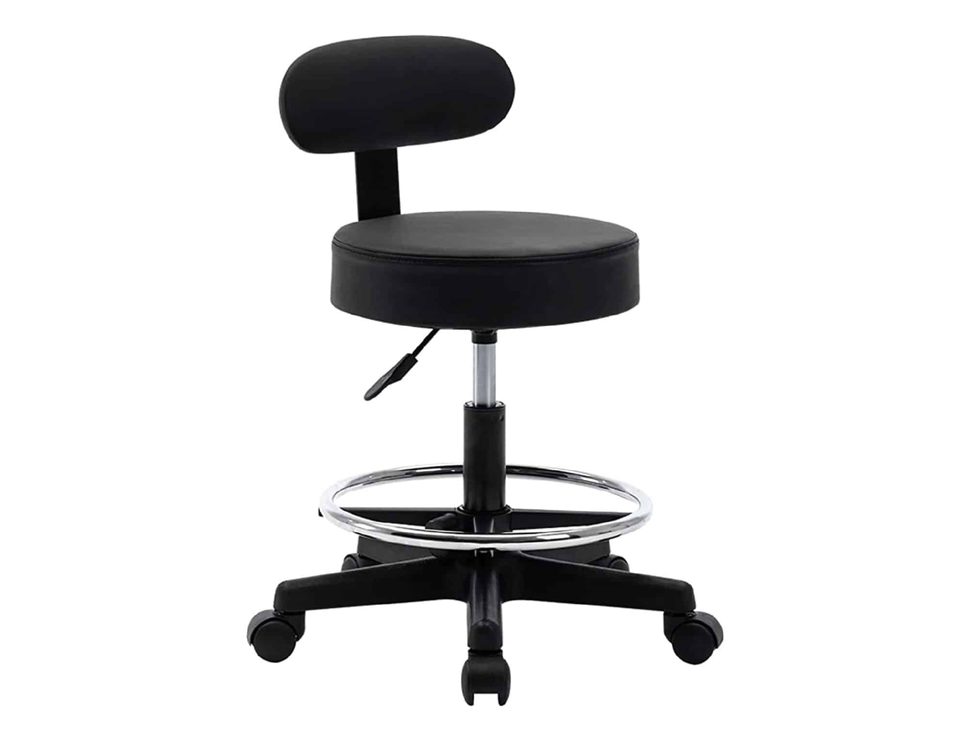 Tabouret avec dossier Noir