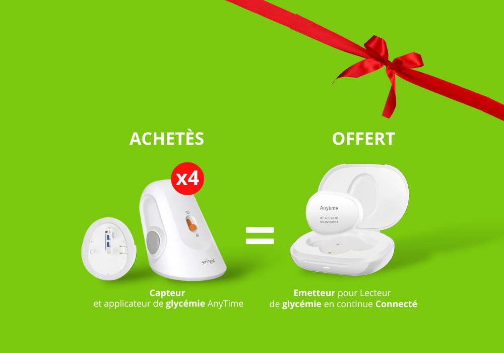 Lecteur de glycémie en continue Connecté (CGM ANYTIME)