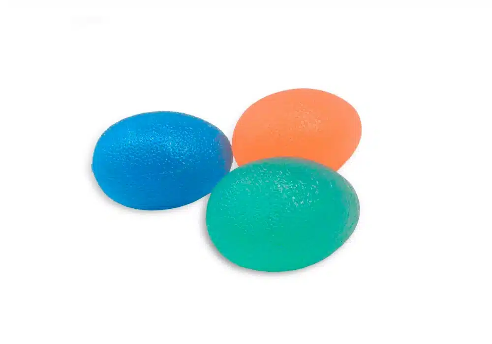 Balle d’exercice de rééducation de la main en gel ovale (polyuréthane)