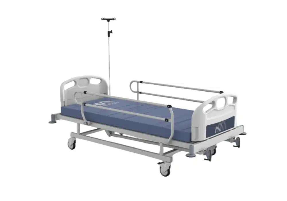 Lit Mécanique 2 Fonctions avec Barrières Métalliques Medikal 2000