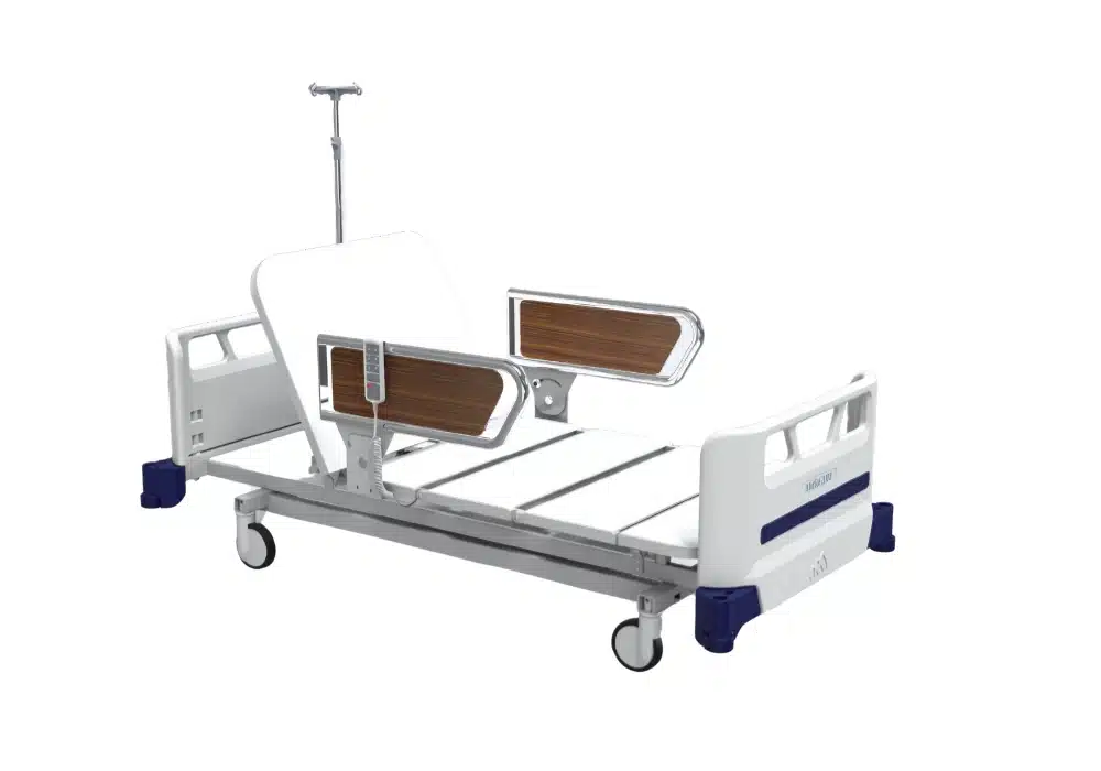 Lit Électrique Réglable avec Chaise Rotative et Barrières Medikal 2000