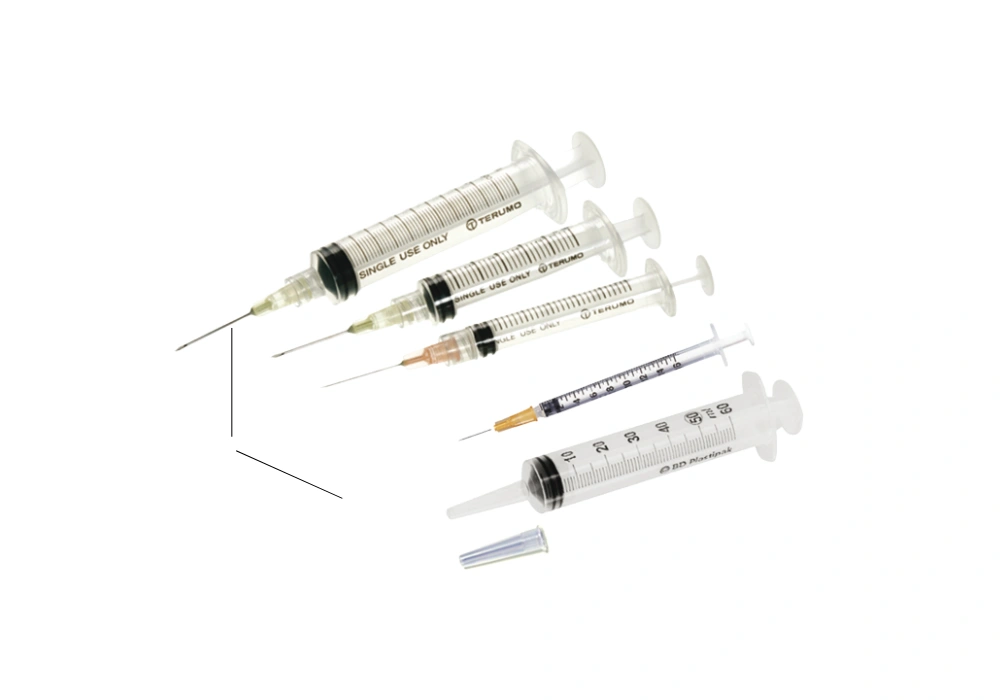 Seringue médicale à usage unique 2.5 CC, 5 CC, 10 CC