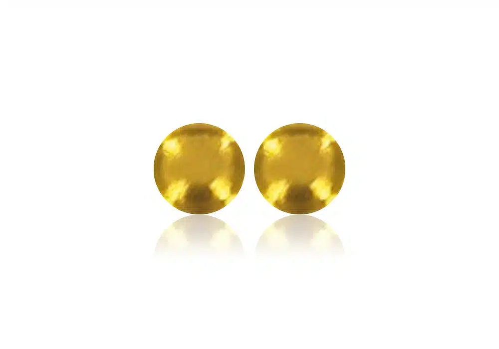 Boucles d’oreilles de perçage boule dorée plaqué or 24K Inverness 3 mm (B10000) / 4 mm (B10003)
