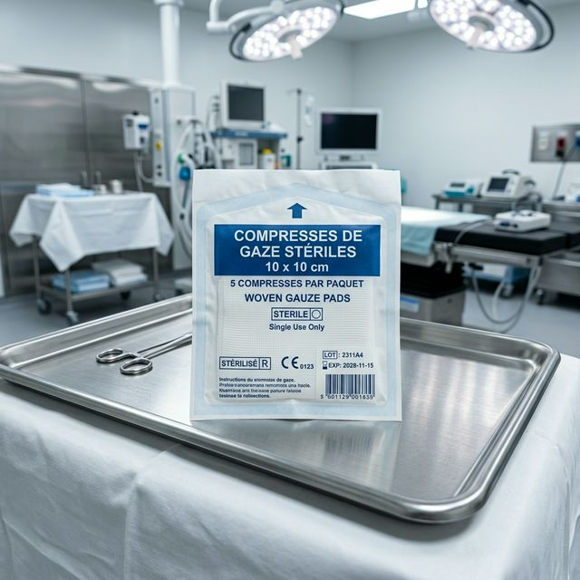Compresses de Gaze Stériles 7.5x7.5 cm